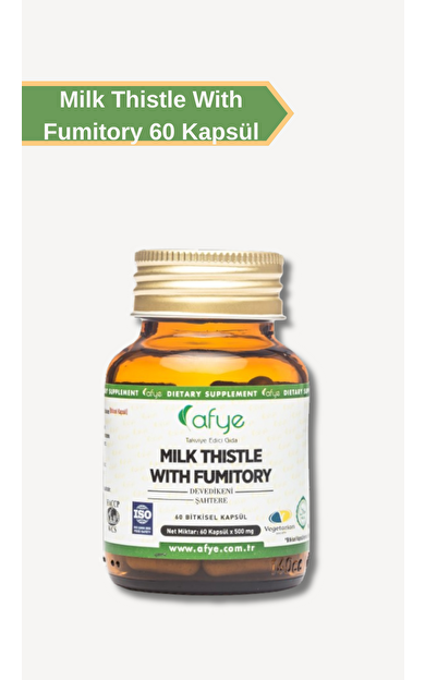 Afye Milk Thistle with Fumitory 60 Bitkisel Kapsül